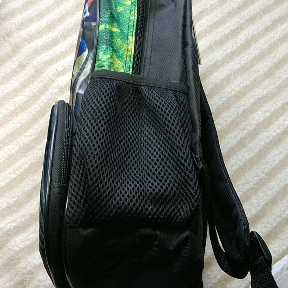 NEW Kid's Backpack Teenage Mutant Ninja Turtle 16" Sewer Shell Mesh Side Pockets - Picture 2 of 8